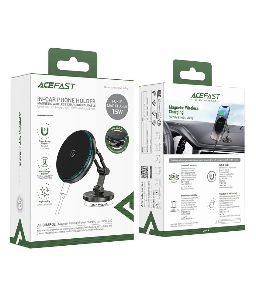 Автомобильный держатель ACEFAST D30 (черный)