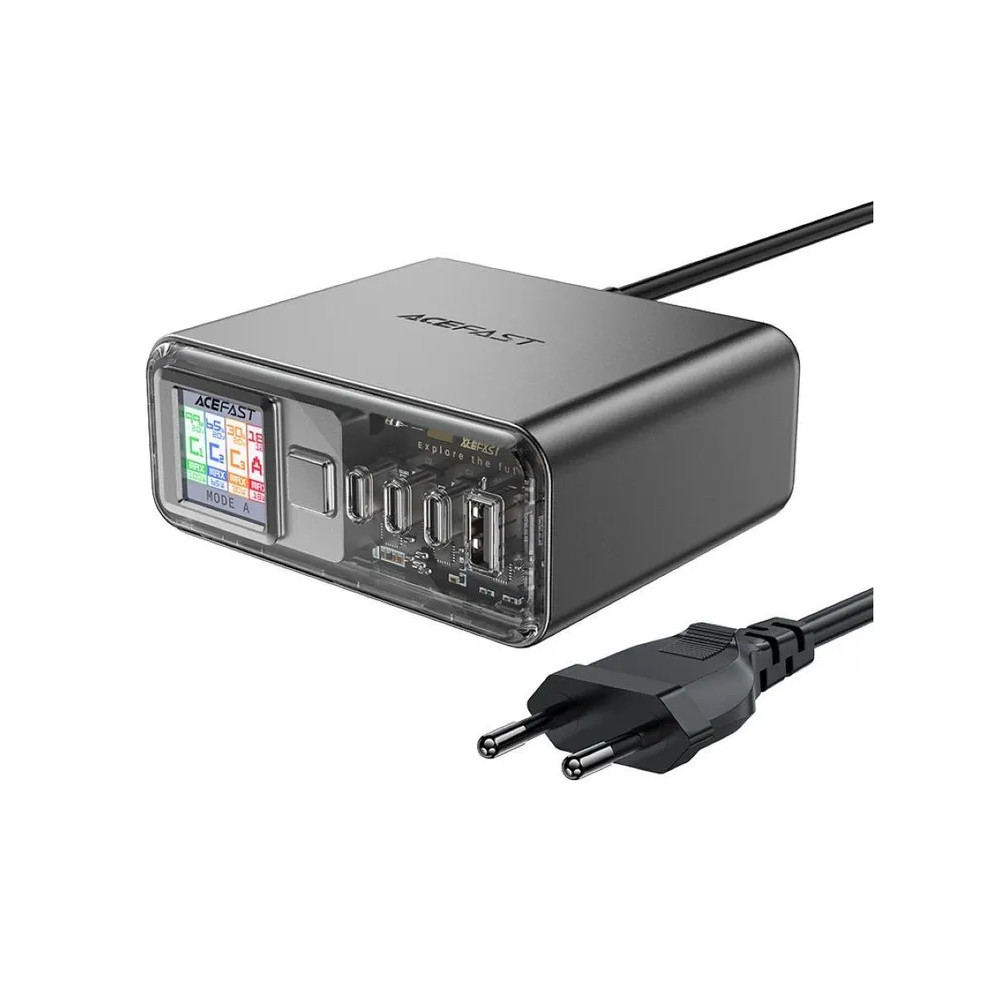 Зарядное устройство ACEFAST Z4 PD218W GaN (3xUSB-C+USB-A, серый)