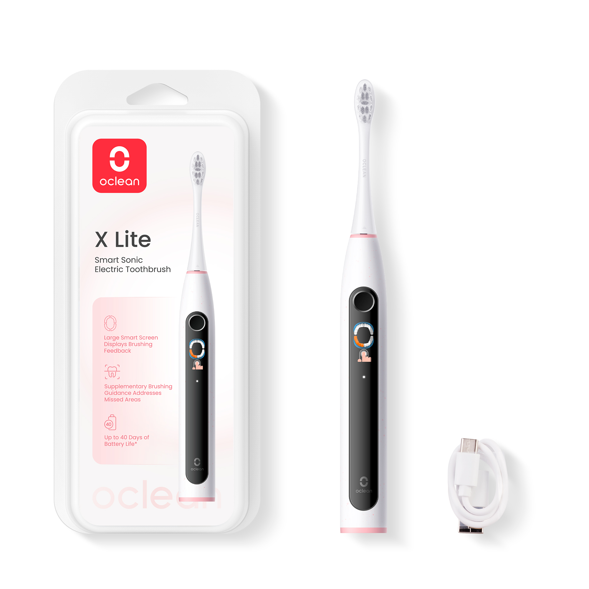 Электрическая зубная щетка Oclean X Lite (серый)