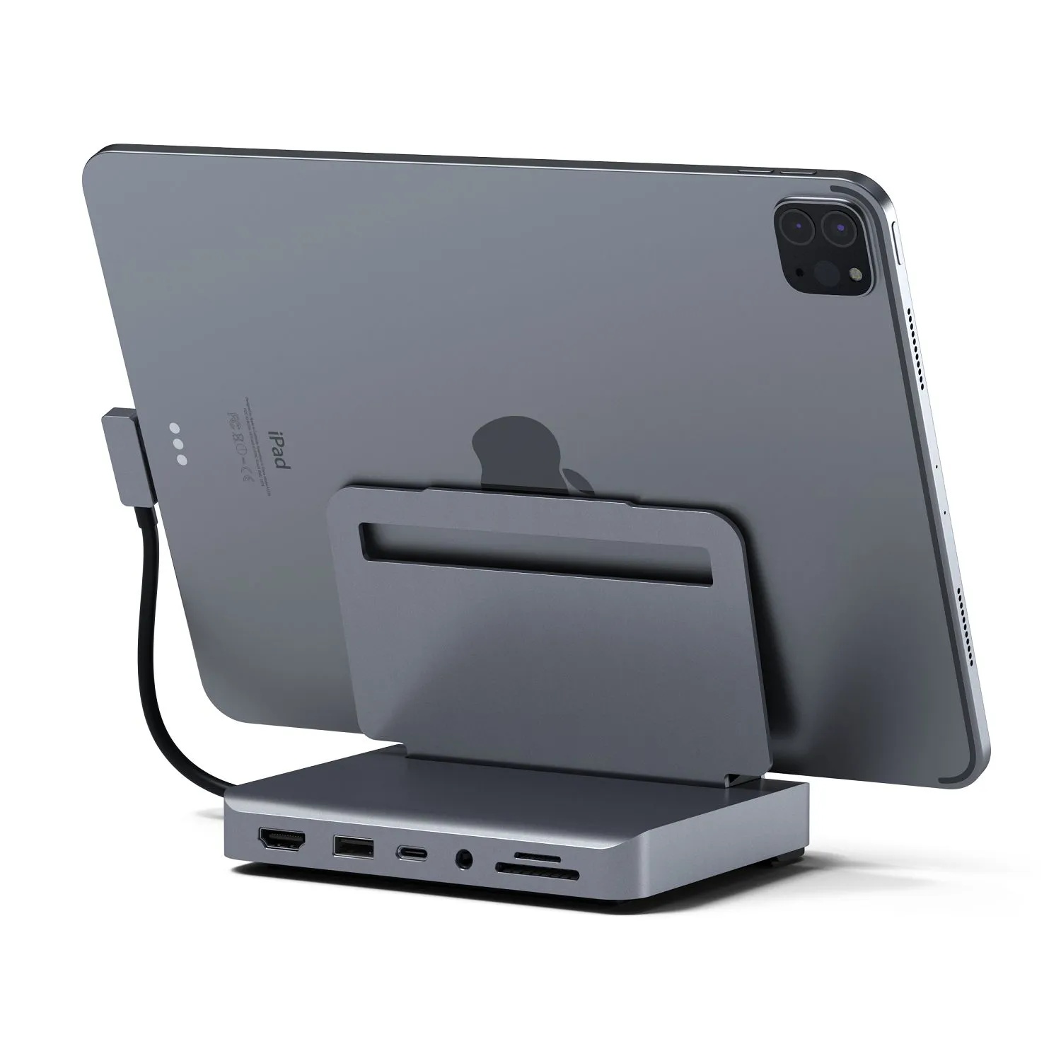 Хаб-Подставка Satechi Aluminum Stand Hub for iPad Pro (серый космос)