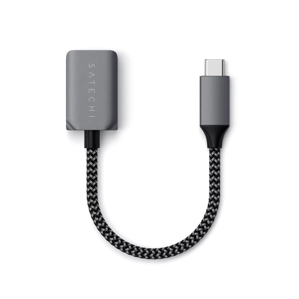 Кабель-адаптер Satechi USB-C to USB 3.0 (серый)