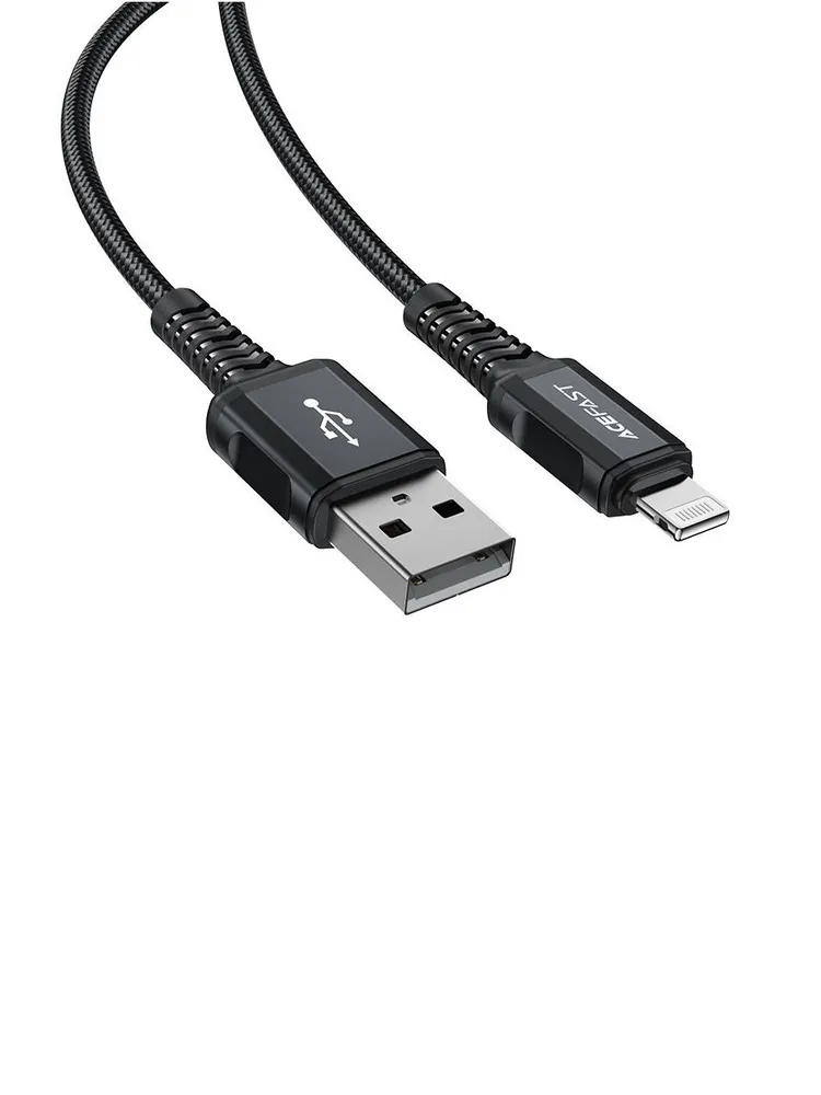Кабель ACEFAST C4-02 USB-A to Lightning (1.8 м, черный)