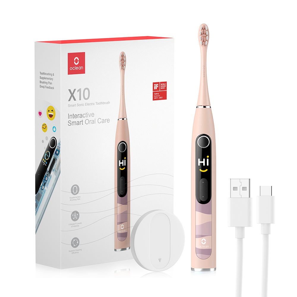 Электрическая зубная щетка Oclean X10 (розовый)