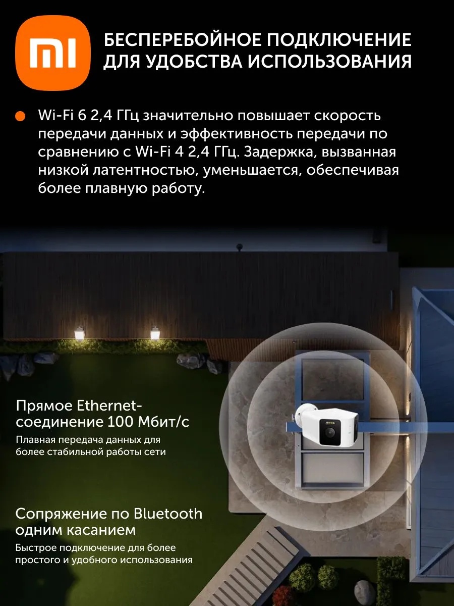Беспроводная камера наружного наблюдения Xiaomi Outdoor Camera CW100 Dual (белый)