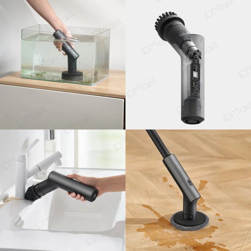 Беспроводная электрическая щётка HOTO Electric Spin Scrubber (черный)