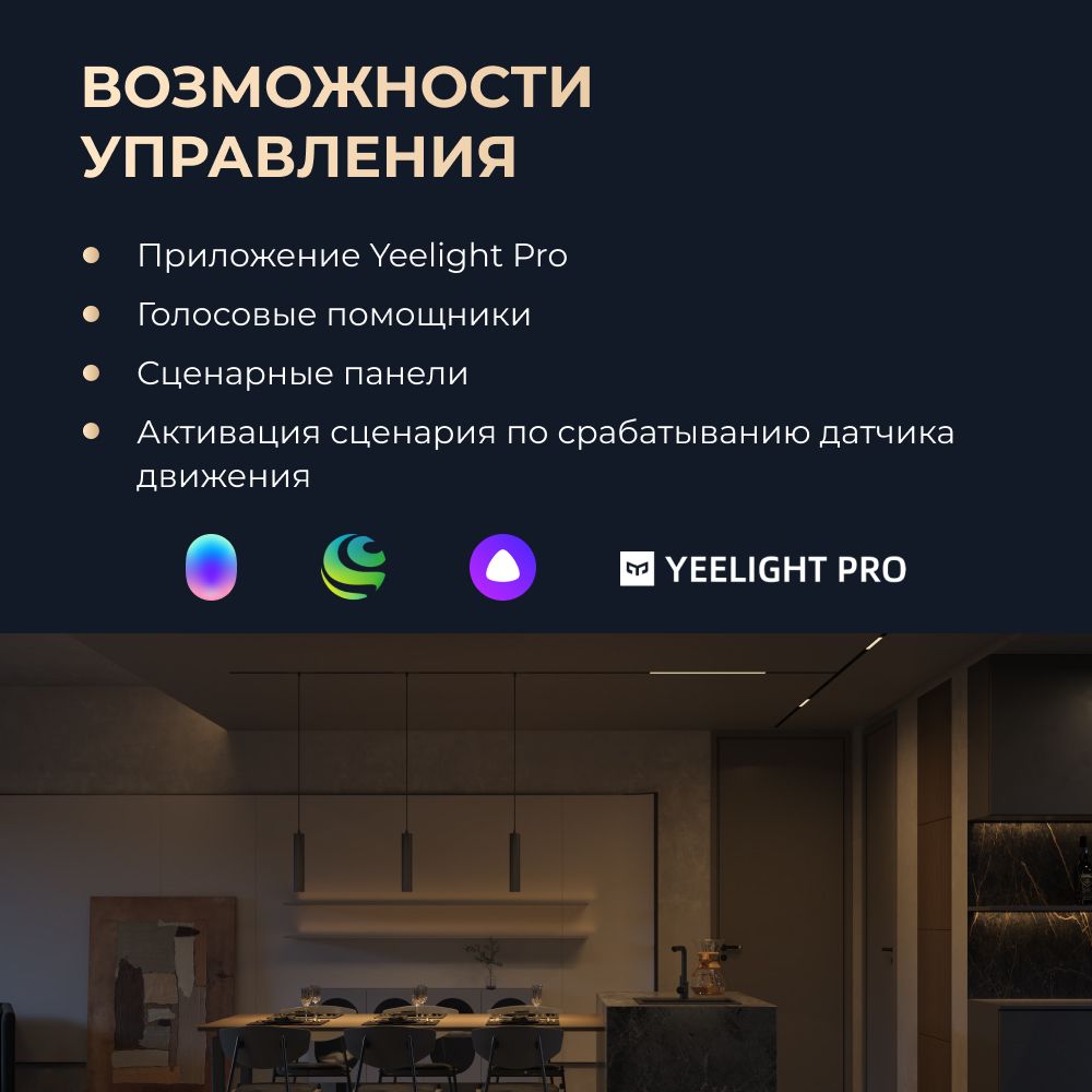 Трековый светильник Yeelight Pro E20 Magnetic Spotlight 10W (магнитный, спот, черный)
