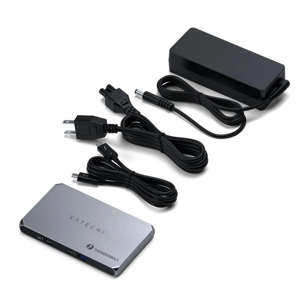 Хаб Satechi Thunderbolt 4 Slim (серый космос)