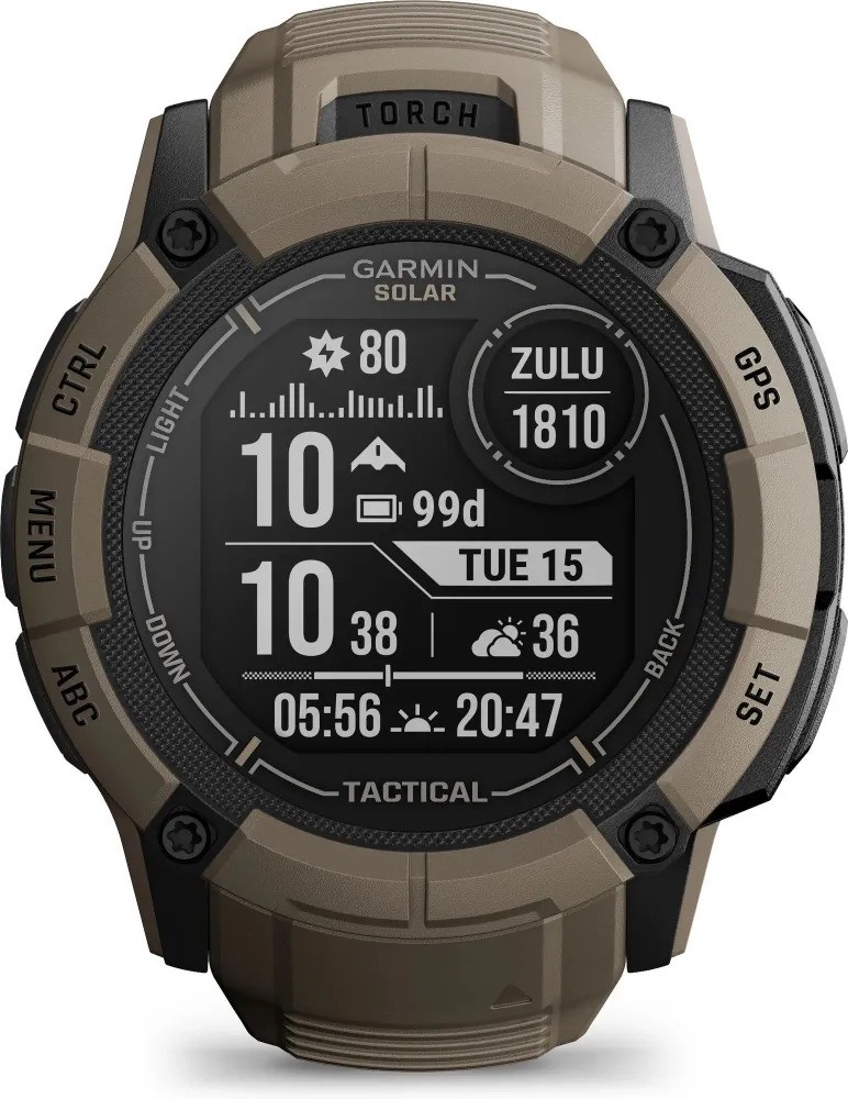 Умные часы Garmin Instinct 2X Solar Tactical Edition (коричневый)