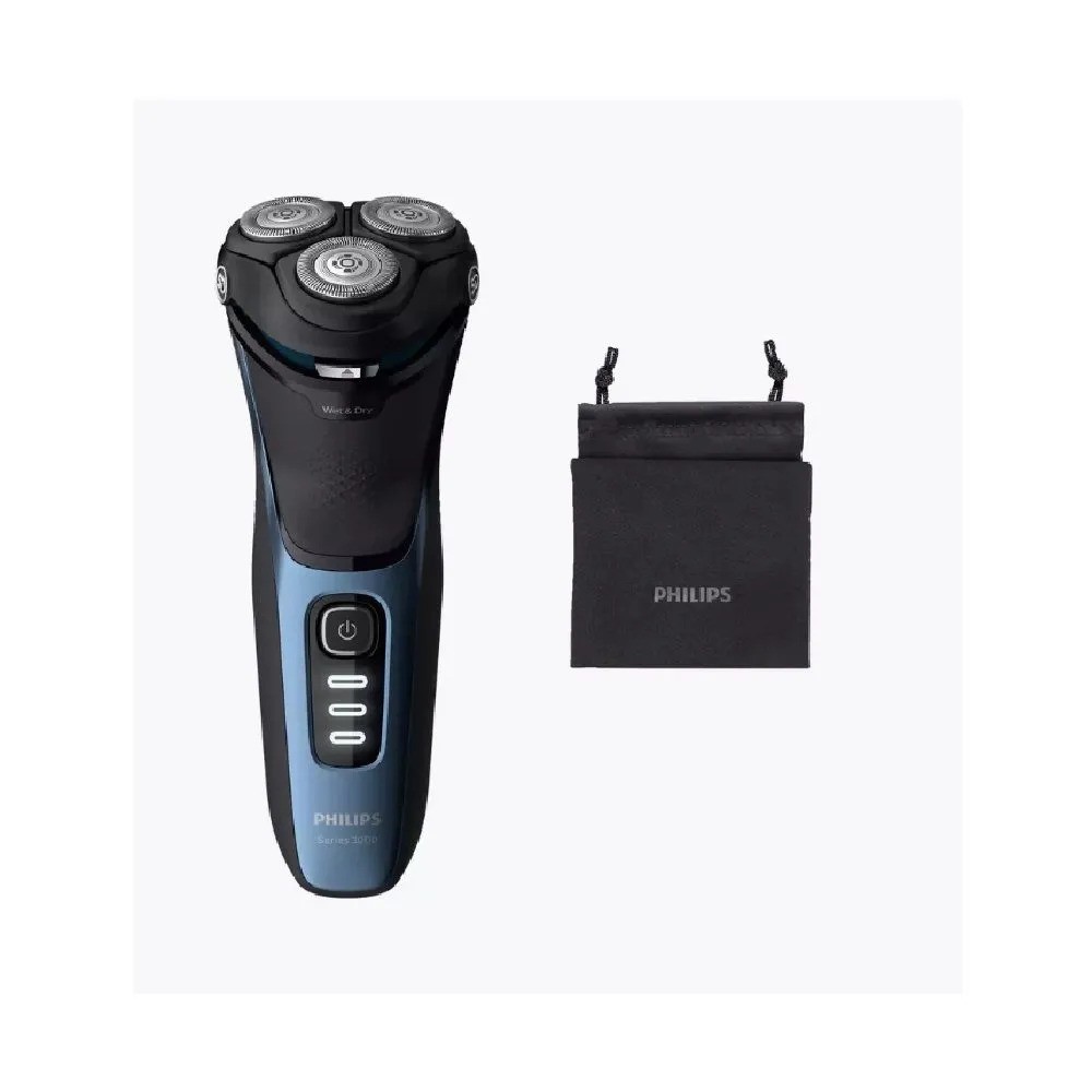 Электрическая бритва Philips Series 3000 S3232/52 (черный/синий)