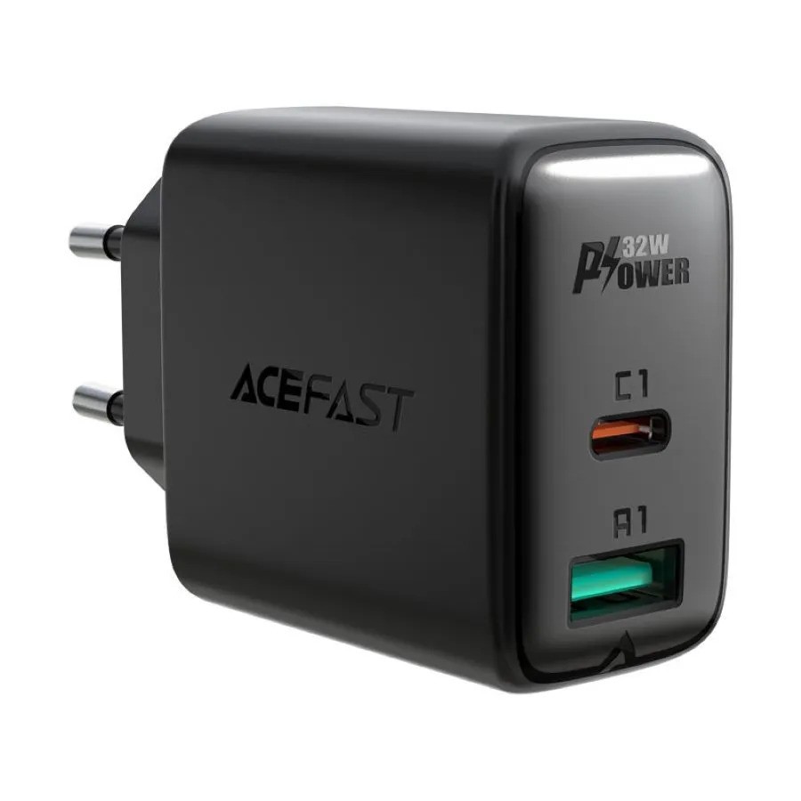 Зарядное устройство ACEFAST A5 PD32W USB-C+USB-A (черный)