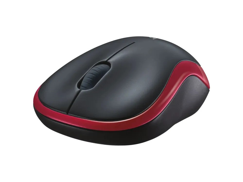 Мышь беспроводная Logitech M185 (красный)