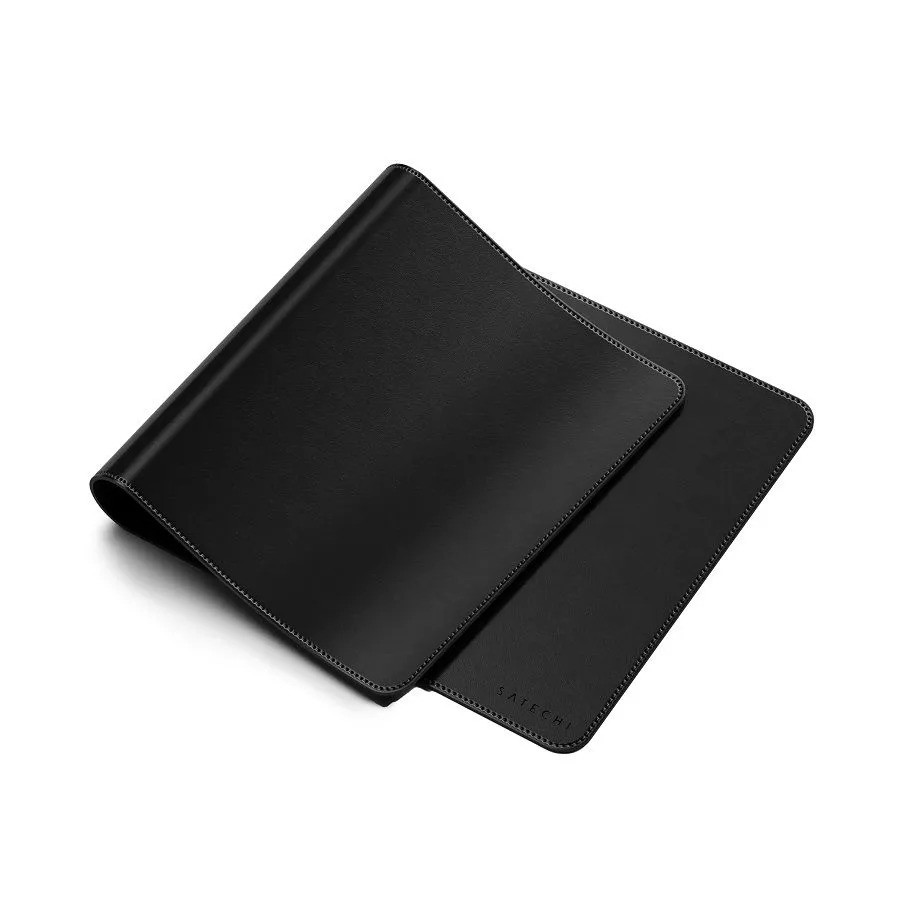 Коврик для мыши и клавиатуры Satechi Vegan-Leather Premium Desk Mat (черный)