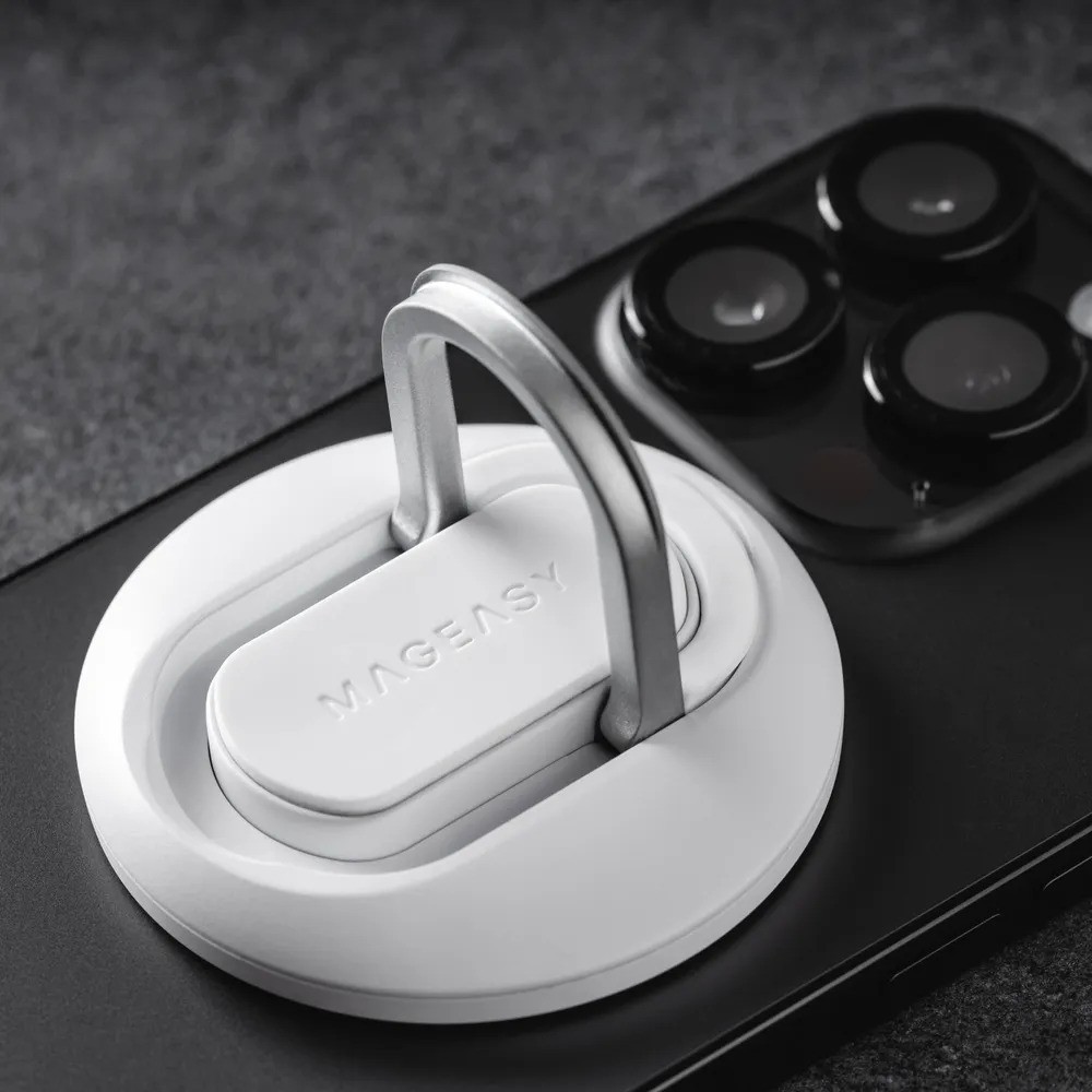 Магнитный держатель SwitchEasy MagLink iPhone Mount with MagSafe (для Apple MacBook/iPhone, белый)