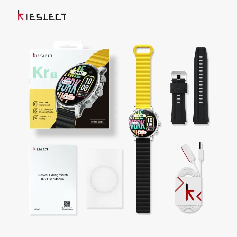 Умные часы Kieslect Calling Watch Kr2 (нержавеющая сталь)