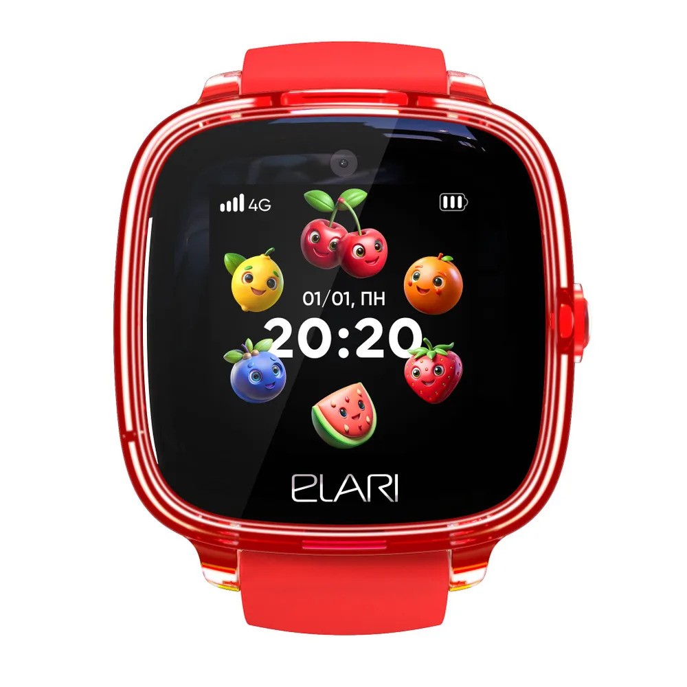 Детские умные часы Elari KidPhone Fresh 4G (красный)