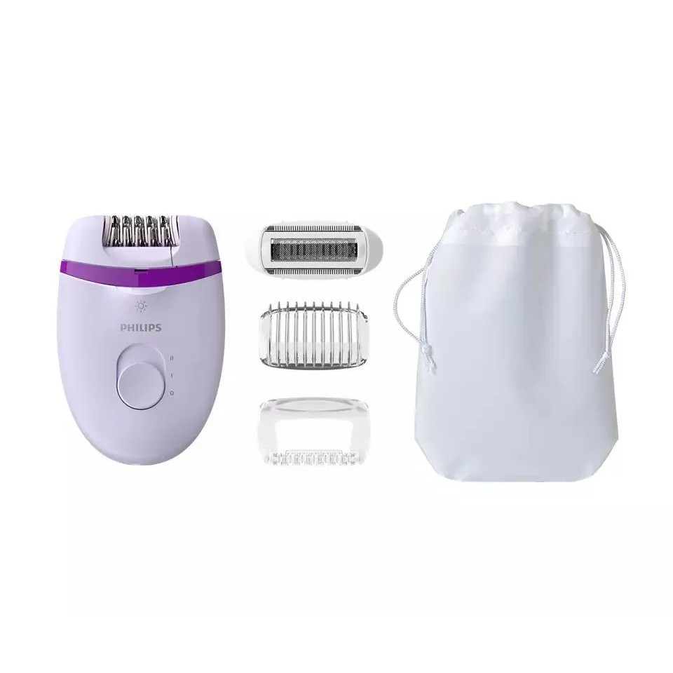 Эпилятор Philips Satinelle Essential BRE275/00 (сиреневый/белый)