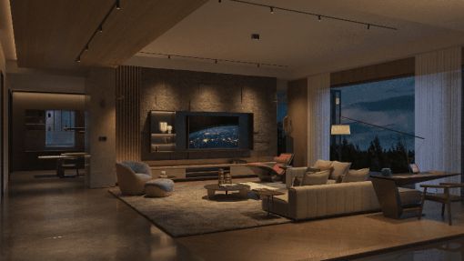 Трековый светильник Yeelight Pro S21 Recessed Magnetic Folding Spotlight (магнитный, 5 спотов в контуре, черный)