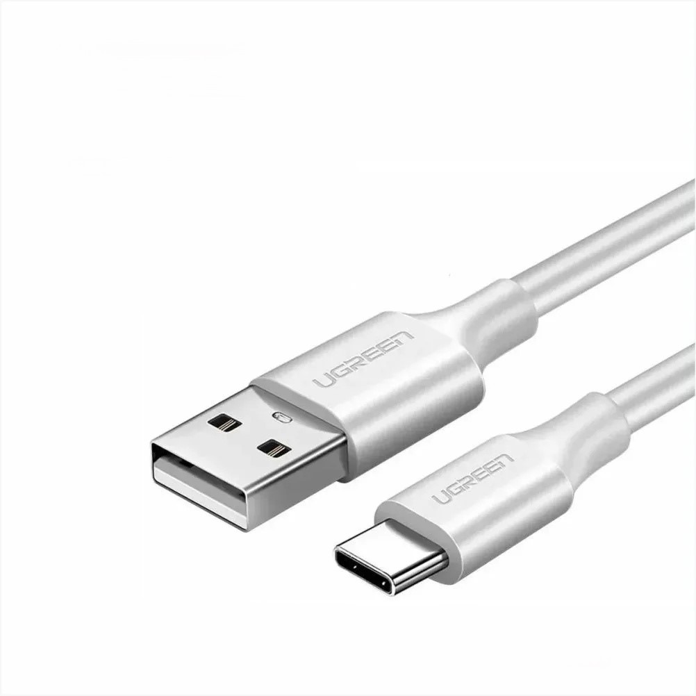 Кабель UGREEN US287 USB-A 2.0 to USB-C (1 м, белый)
