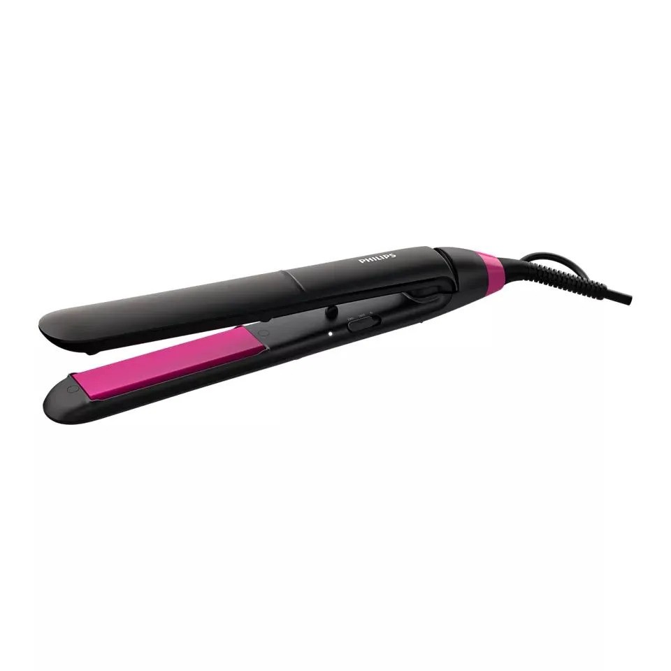 Выпрямитель для волос Philips StraightCare Essential BHS375/00 (черный/розовый)