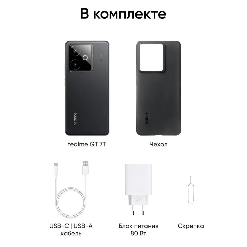 Смартфон Realme GT 7 12/512 (обсидиан)