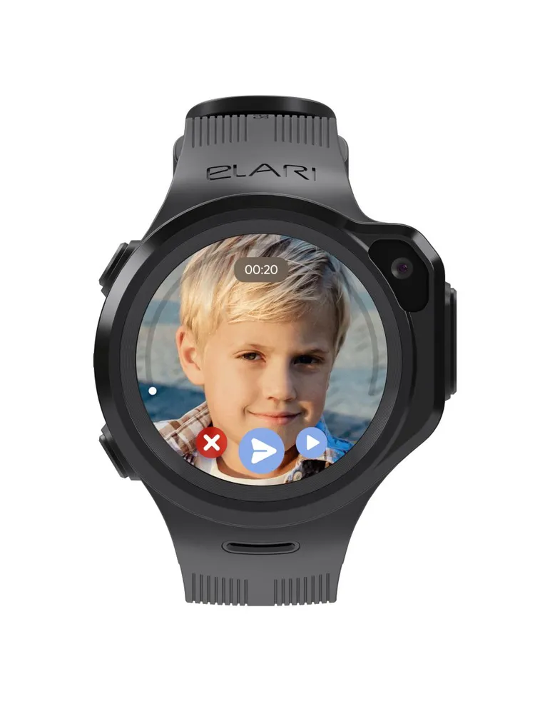 Детские умные часы Elari 4GR M (черный)