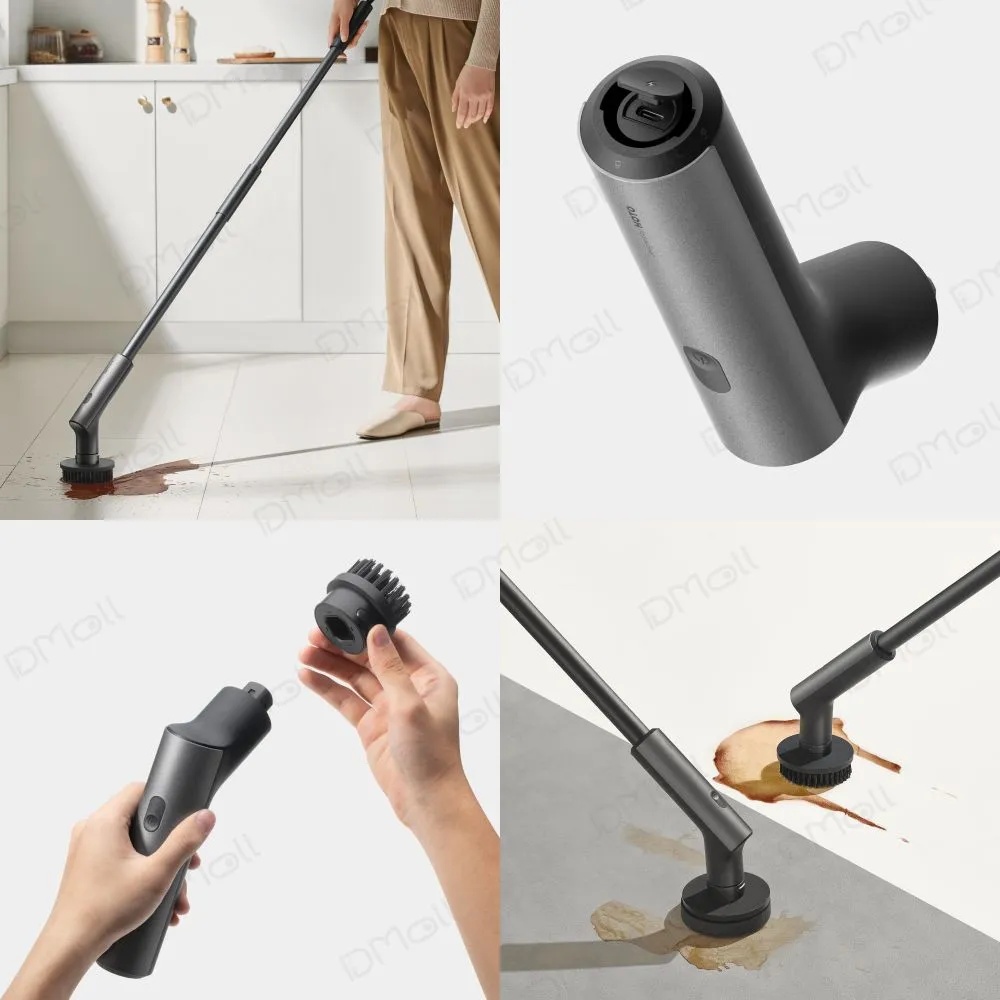 Беспроводная электрическая щётка HOTO Electric Spin Scrubber (черный)