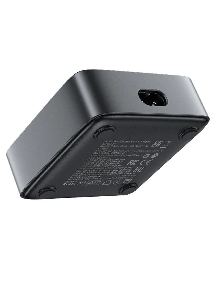 Зарядное устройство ACEFAST PD Z6 65W GaN (2xUSB-C+2xUSB-A, черный)
