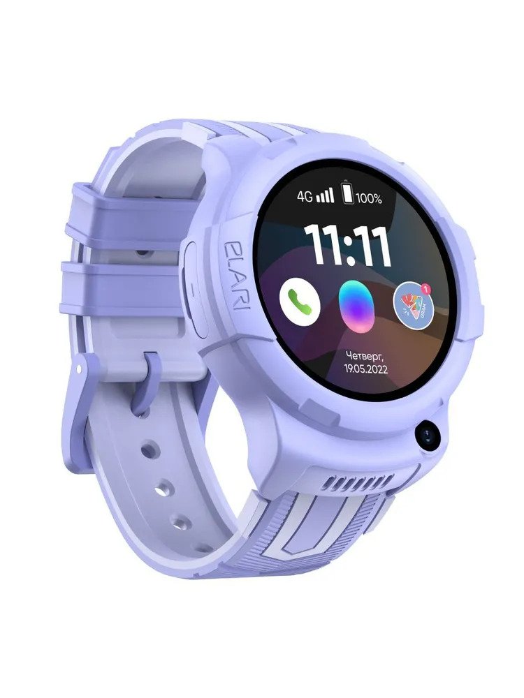 Умные часы Elari 4G Wink (фиолетовый)