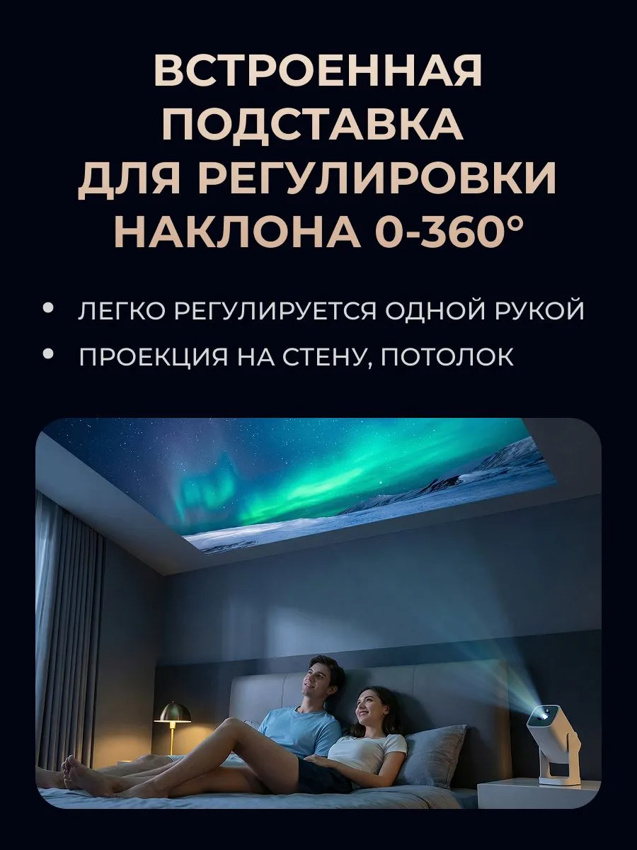 Проектор Wanbo Projector Cube 1 (голубой)