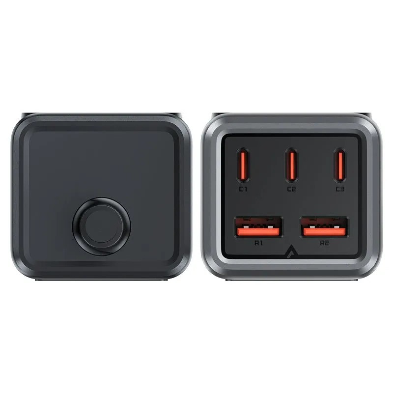 Зарядное устройство ACEFAST Z2 PD75W GaN (3*USB-C+2*USB-A) (черный)