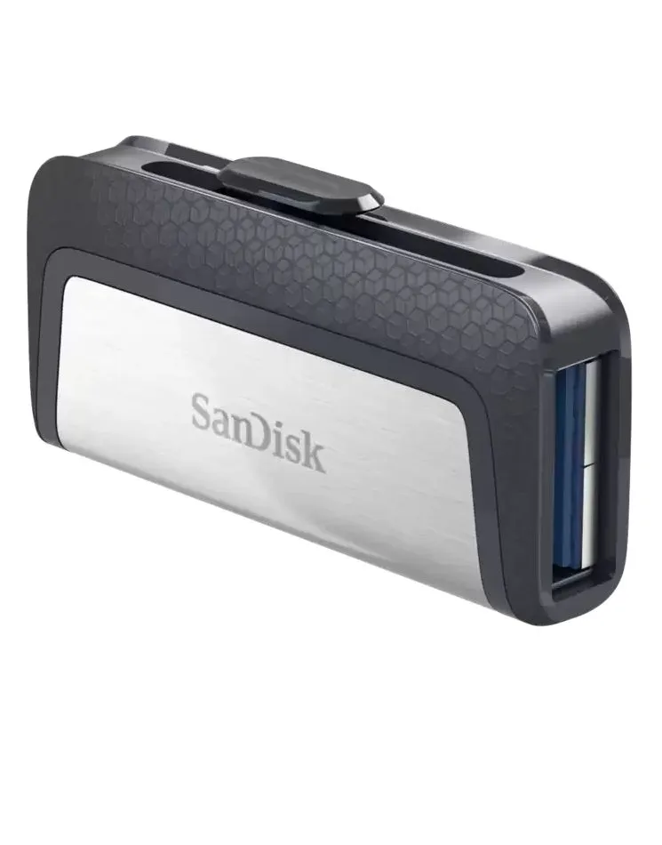 Флеш-накопитель SanDisk Ultra Dual Drive (256 ГБ, серебристый)