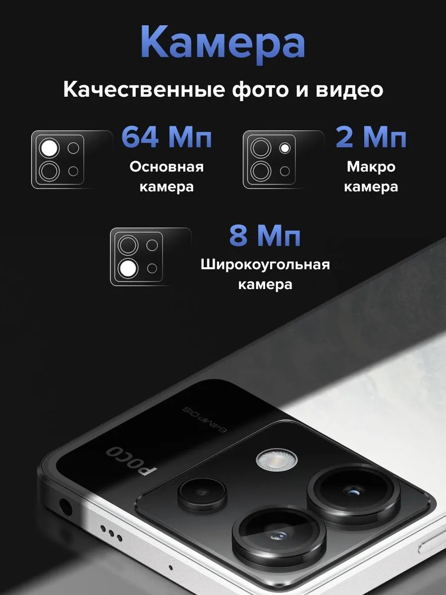 Смартфон POCO X6 5G 12/512 (синий)