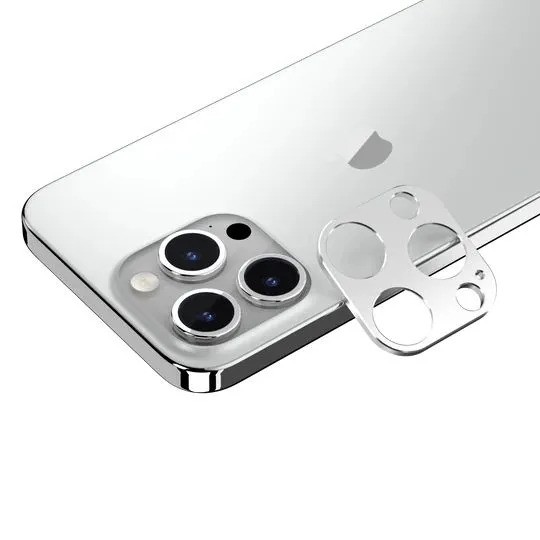 Защита камеры SwitchEasy Lenshield Camera Lens Protector (для Apple iPhone 15 6.1'' Pro/6.7'' Pro Max, серебристый)