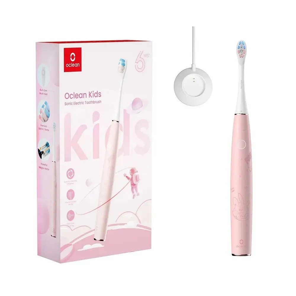 Детская электрическая зубная щетка Oclean Kids (розовый)