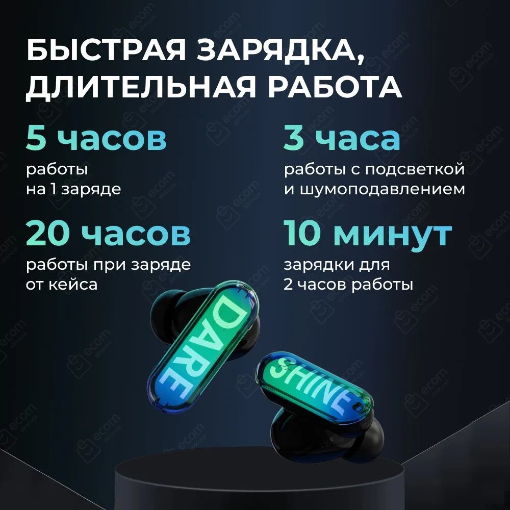 Беспроводные наушники HHOGene GPods TWS (черный)