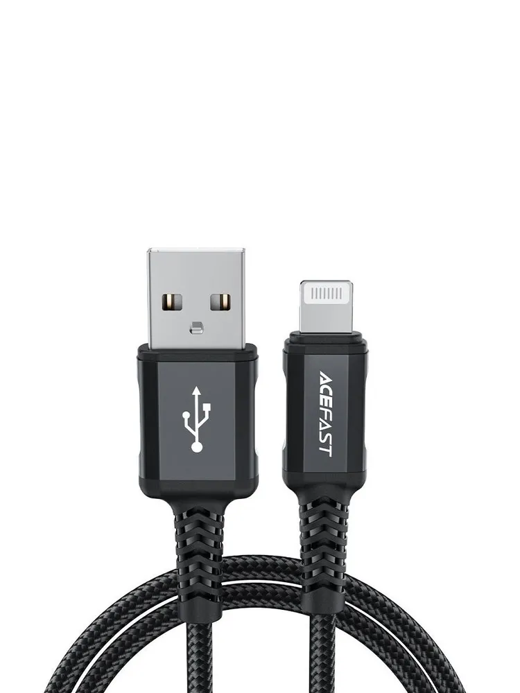 Кабель ACEFAST C4-02 USB-A to Lightning (1.8 м, черный)