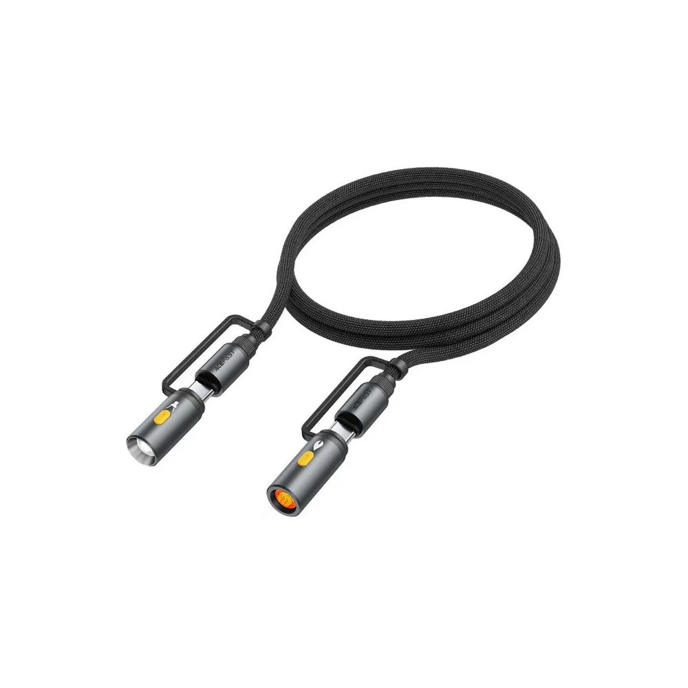 Зарядный кабель ACEFAST J4 USB-C+ Led Light + Cigarette Lighter (черный)
