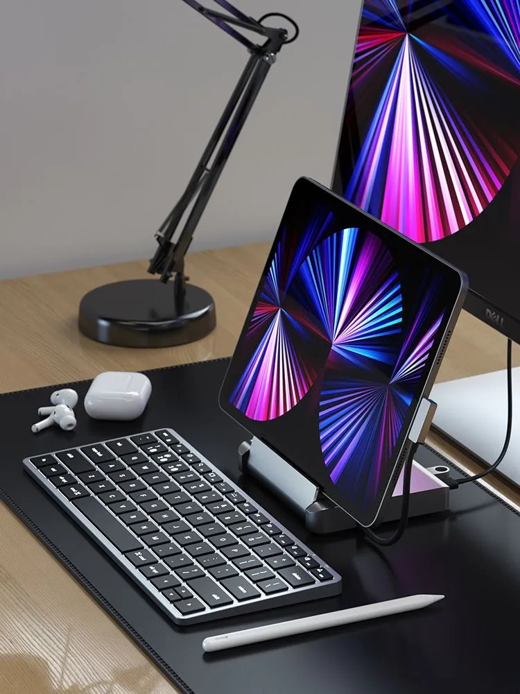 Хаб-Подставка Satechi Aluminum Stand Hub for iPad Pro (серый космос)