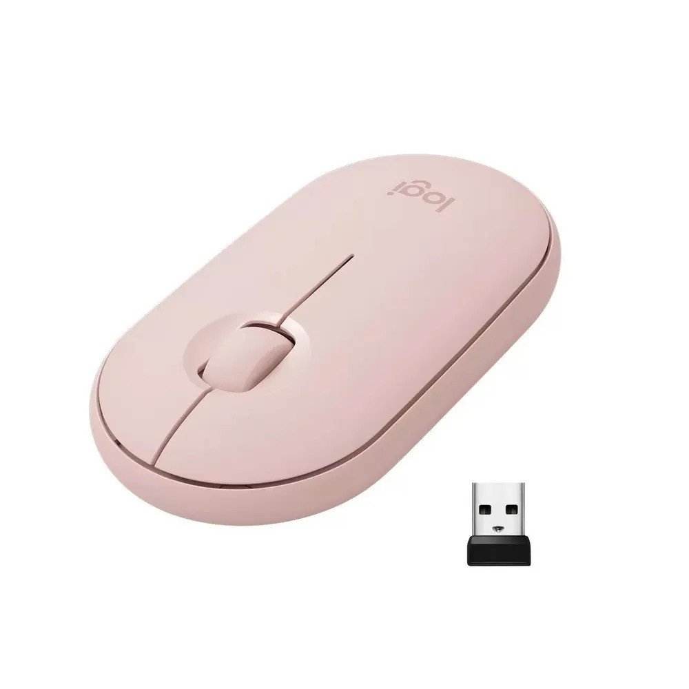 Мышь беспроводная Logitech Pebble M350 (розовый)