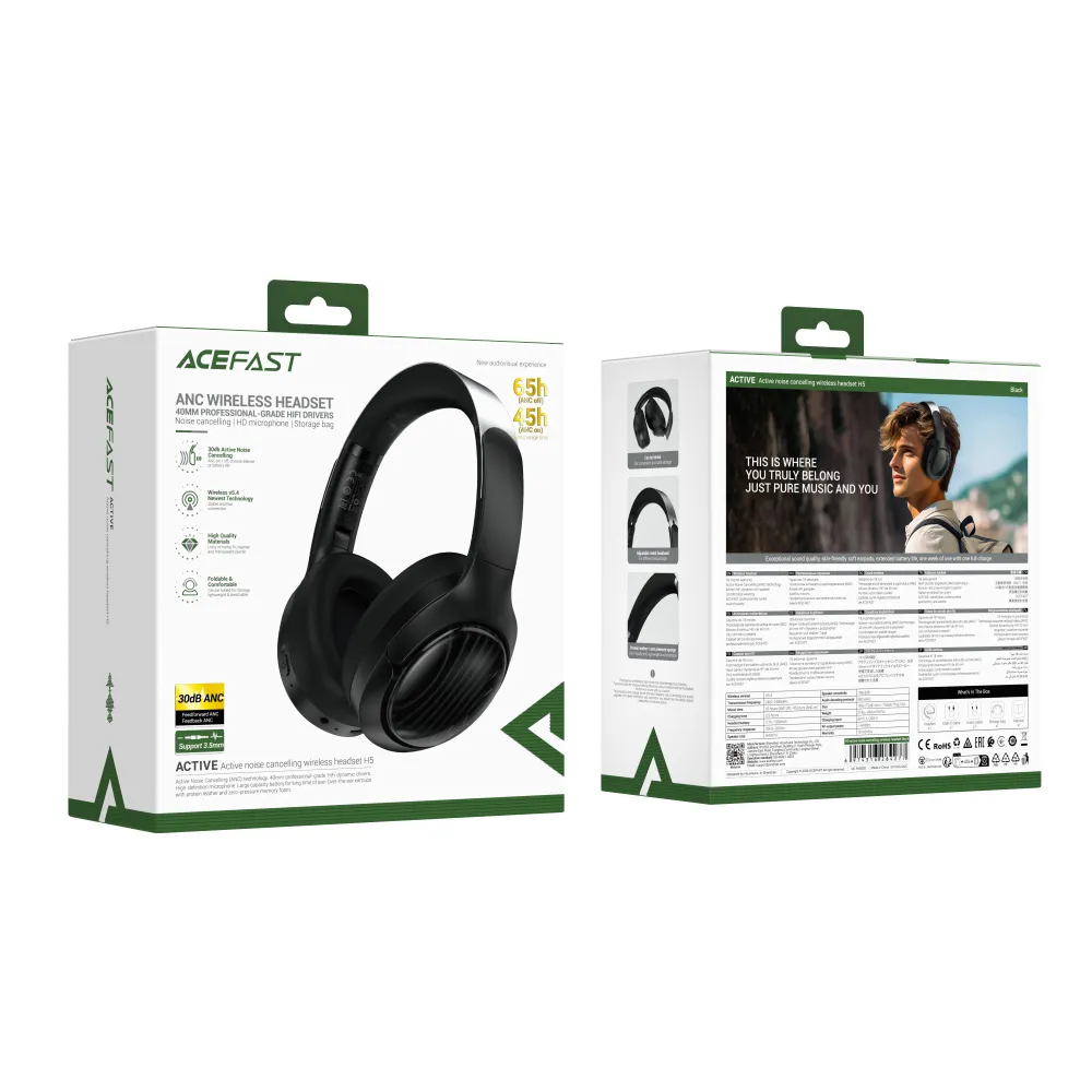 Беспроводные наушники ACEFAST H5 (черный)