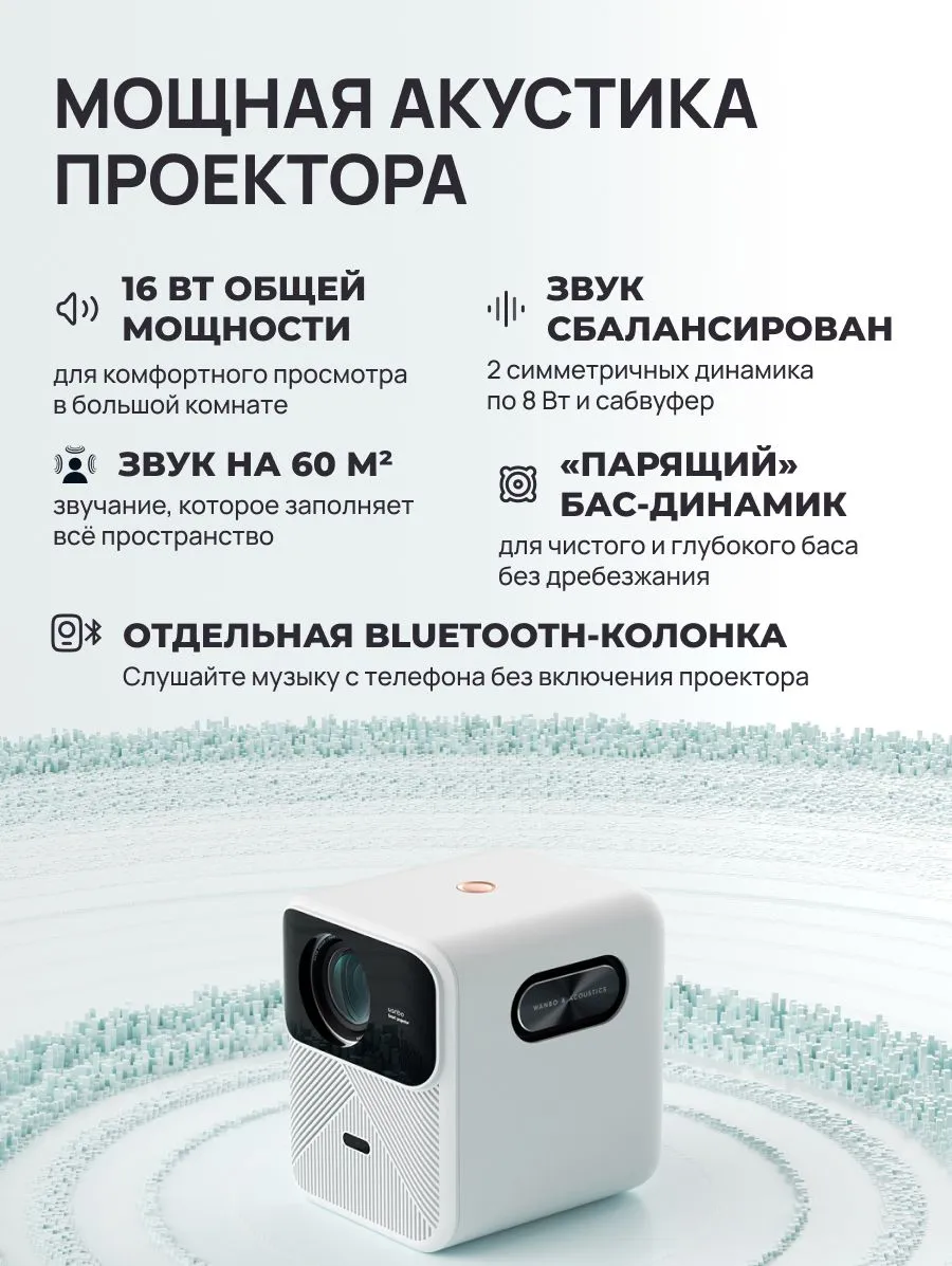 Проектор Wanbo Mozart 1 (белый)