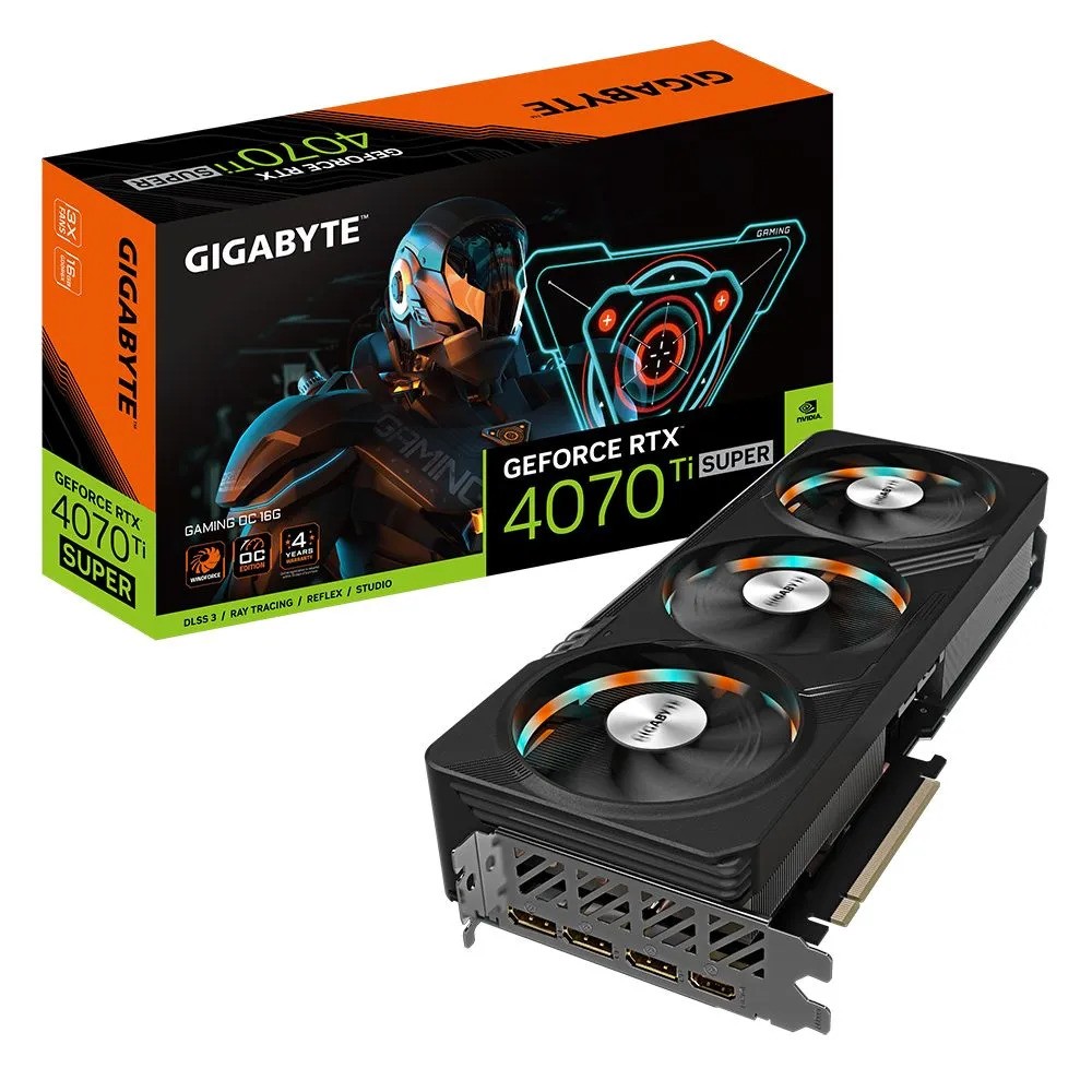 Видеокарта GIGABYTE RTX 4070 Ti SUPER GAMING OC 16G