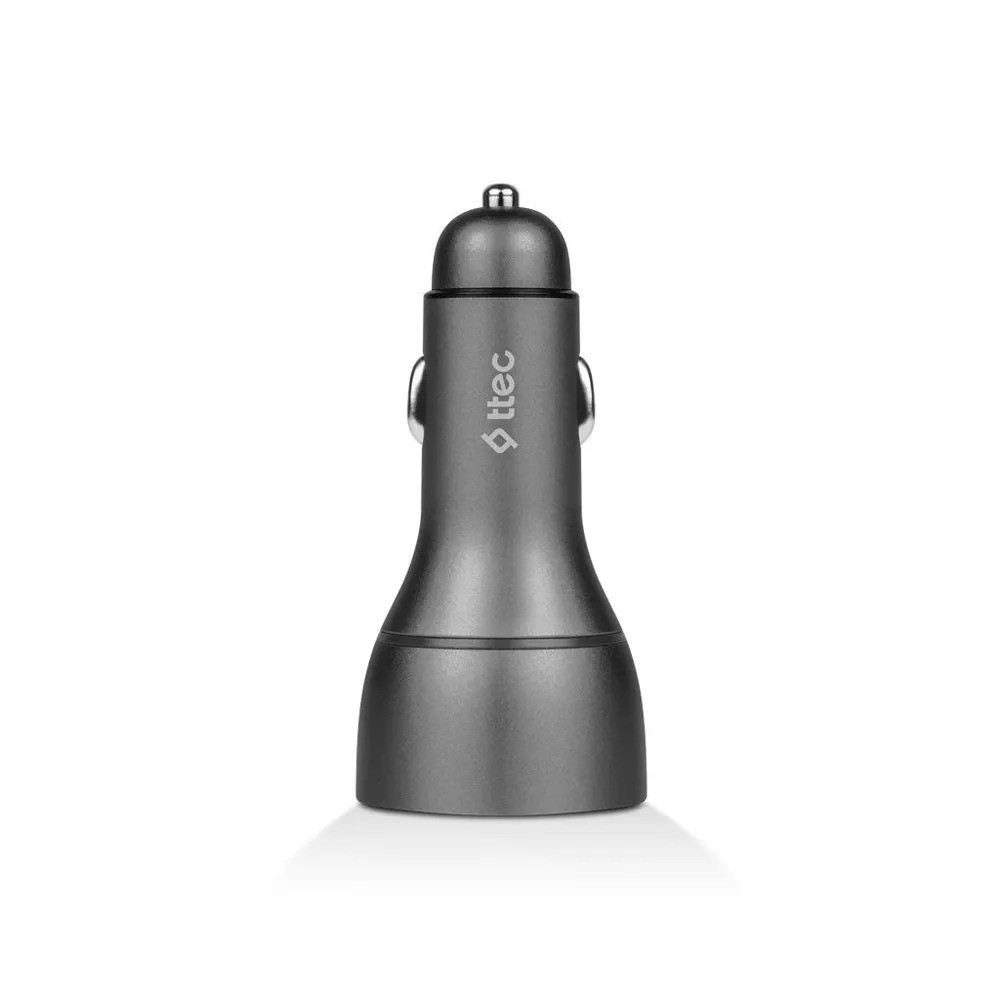 Автомобильное зарядное устройство TTEC SmartCharger Trio PD 130W (USB-C+USB-A, черный)