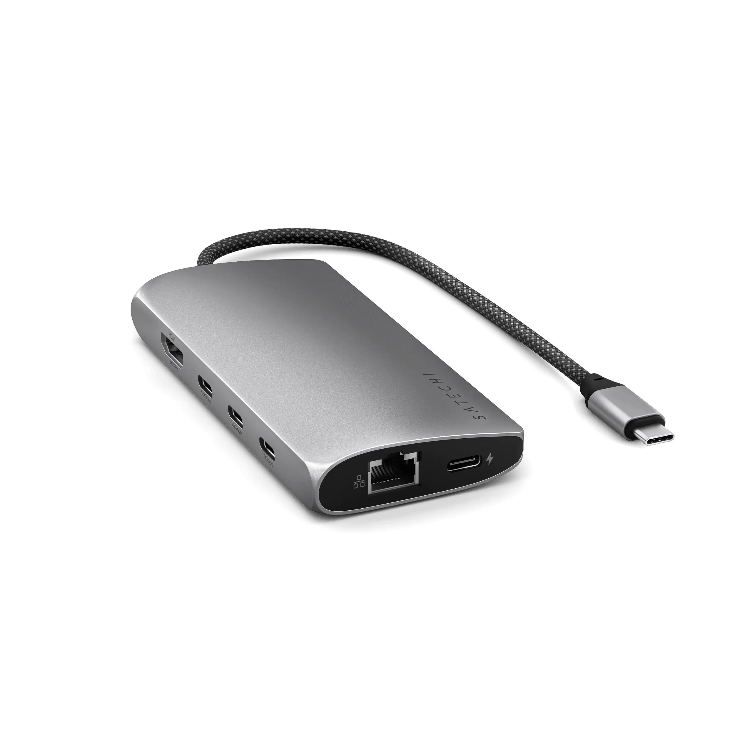 Адаптер Satechi USB-C Multiport Adapter 8K with Ethernet V3 (серый космос)