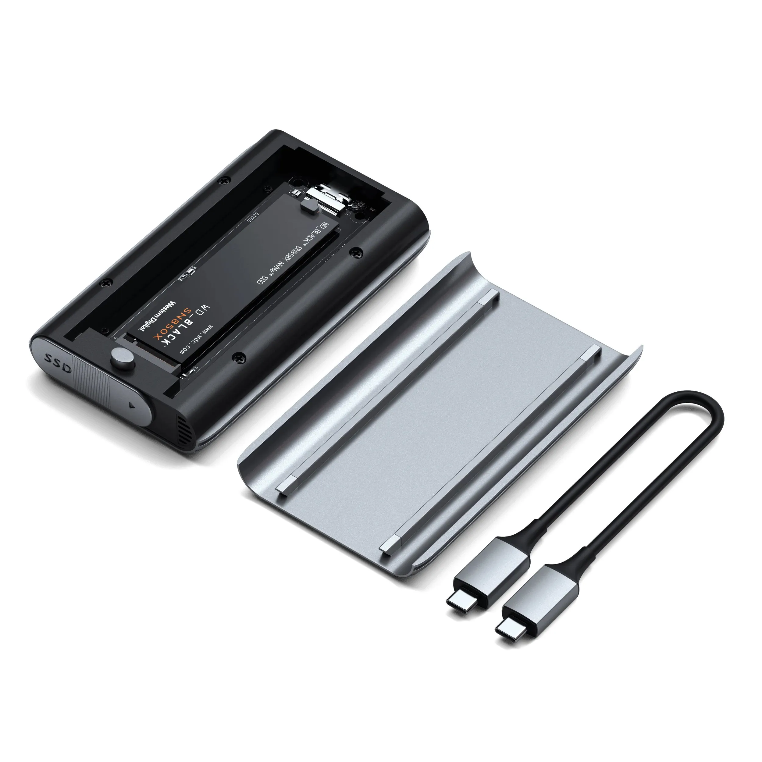 Внешний корпус для SSD Satechi USB4 NVMe SSD Pro Enclosure (серый)