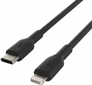 Кабель Belkin BoostCharge USB-C to Lightning Cable (1м, черный)