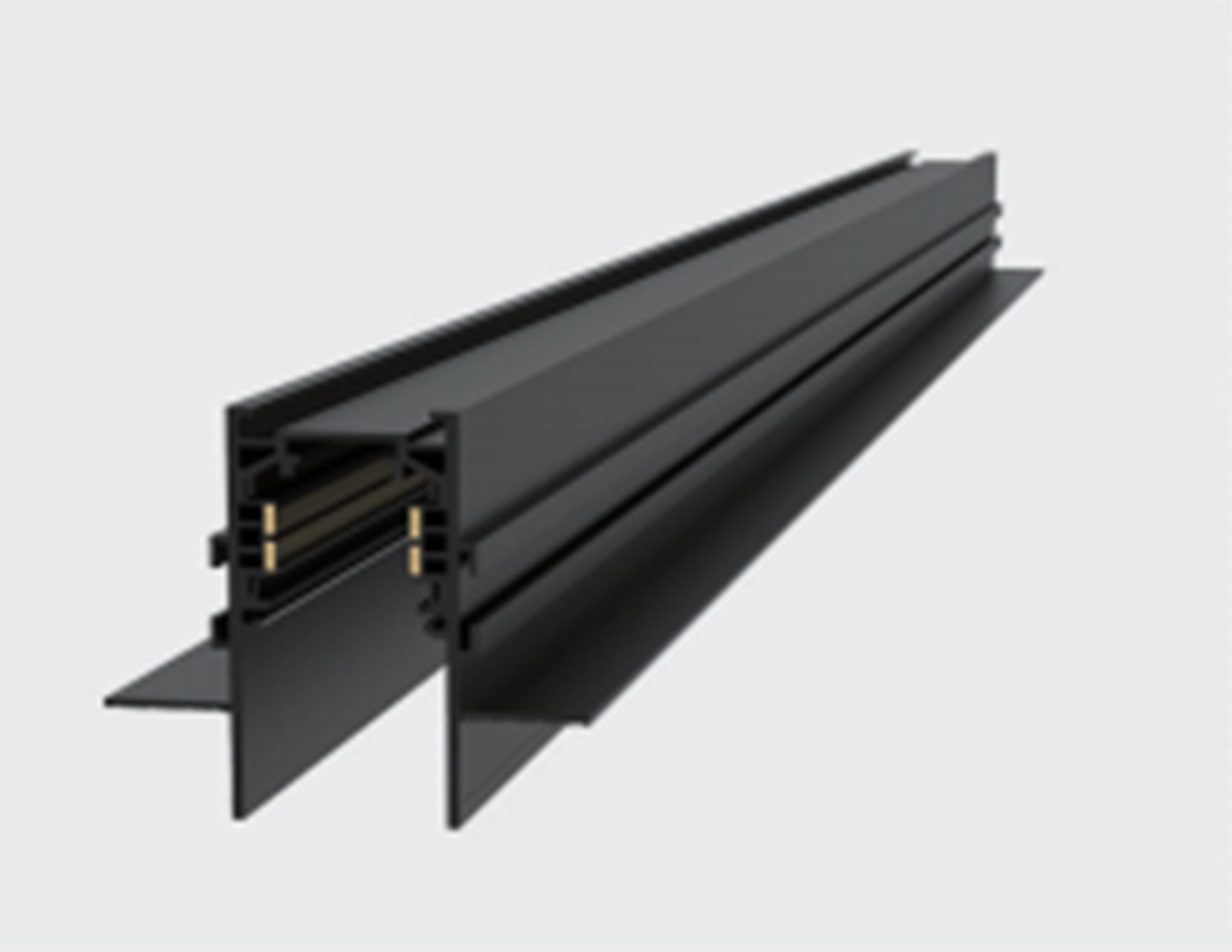 Магнитный шинотрек Yeelight Pro S21 Recessed Magnetic innerTrack (встраиваемый под ГКЛ, 200см, черный)