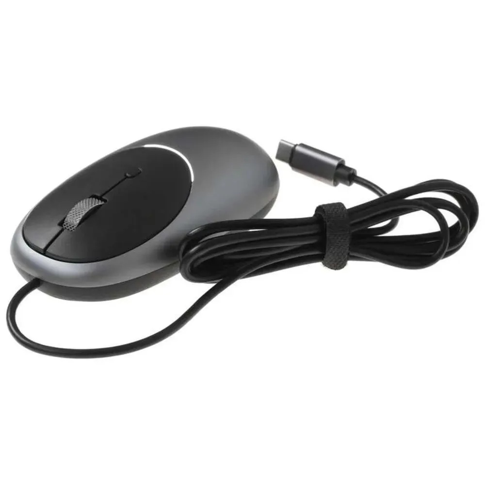 Мышь проводная Satechi C1 (USB-C, серый космос)