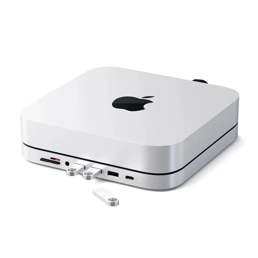Док-станция Satechi Mac Mini Stand & Hub (серебристый)