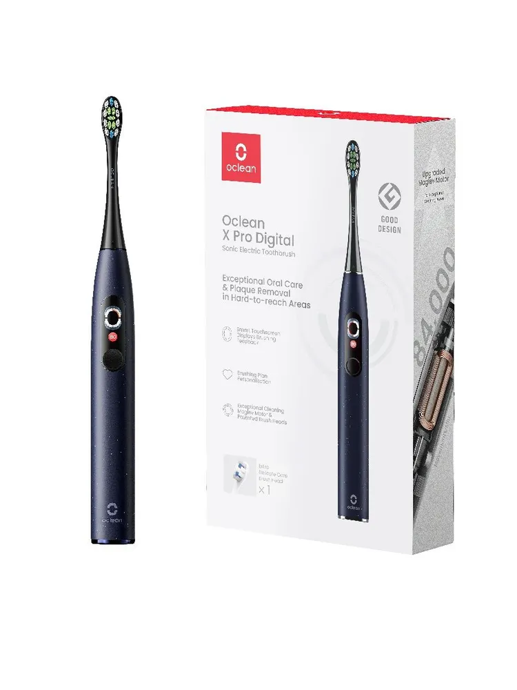 Электрическая зубная щетка Oclean X Pro Digital (темно-синий)
